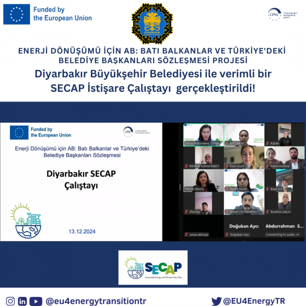 Diyarbakır Metropolitan Municipality SECAP Consultation Workshop Successfully Held!